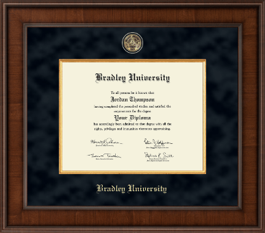 Bradley University diploma frame - Presidential Masterpiece Diploma Frame in Madison