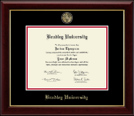 Bradley University Masterpiece Medallion Diploma Frame in Gallery