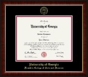 University of Georgia diploma frame - Gold Embossed Diploma Frame in Murano