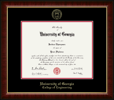 University of Georgia diploma frame - Gold Embossed Diploma Frame in Murano