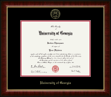University of Georgia diploma frame - Gold Embossed Diploma Frame in Murano