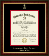 University of South Carolina School of Law diploma frame - Gold Embossed Diploma Frame in Murano