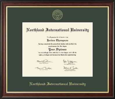Northland International University diploma frame - Gold Embossed Diploma Frame in Studio Gold