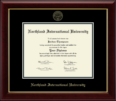 Northland International University diploma frame - Gold Embossed Diploma Frame in Gallery