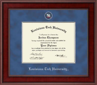 Louisiana Tech University diploma frame - Presidential Masterpiece Diploma Frame in Jefferson