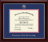 Louisiana Tech University diploma frame - Masterpiece Medallion Diploma Frame in Gallery Silver