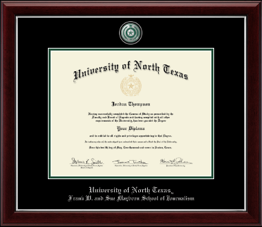 University of North Texas diploma frame - Pewter Masterpiece Medallion Diploma Frame in Gallery Silver