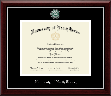 University of North Texas diploma frame - Pewter Masterpiece Medallion Diploma Frame in Gallery Silver