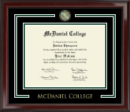 McDaniel College Showcase Edition Diploma Frame in Encore