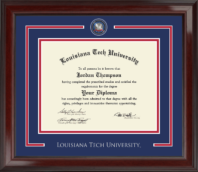 Louisiana Tech University diploma frame - Showcase Edition Diploma Frame in Encore