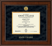 Knox College diploma frame - Presidential Gold Engraved Diploma Frame in Madison
