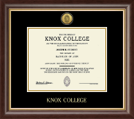 Knox College Gold Engraved Medallion Diploma Frame in Hampshire