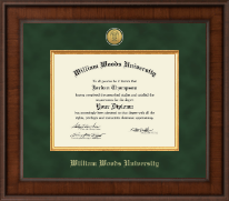 William Woods University Presidential Gold Engraved Diploma Frame in Madison