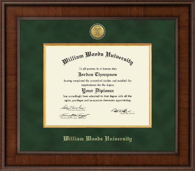 William Woods University diploma frame - Presidential Gold Engraved Diploma Frame in Madison