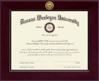 Kansas Wesleyan University diploma frame - Century Gold Engraved Diploma Frame in Cordova