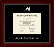 Mayville State University  diploma frame - Silver Embossed Diploma Frame in Sutton