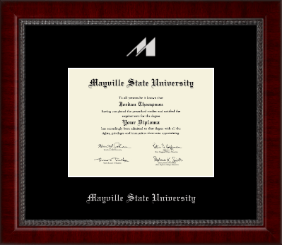 Mayville State University diploma frame - Silver Embossed Diploma Frame in Sutton