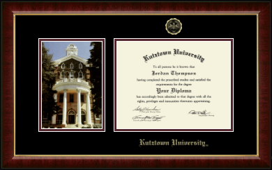 Kutztown University diploma frame - Campus Scene Edition Diploma Frame in Murano