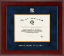 United States Coast Guard Presidential Masterpiece Certificate Frame in Jefferson