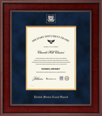United States Coast Guard certificate frame - Presidential Masterpiece Certificate Frame in Jefferson