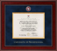 University of Pennsylvania Presidential Masterpiece Diploma Frame in Jefferson
