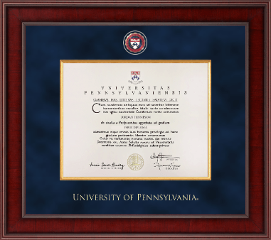University of Pennsylvania diploma frame - Presidential Masterpiece Diploma Frame in Jefferson