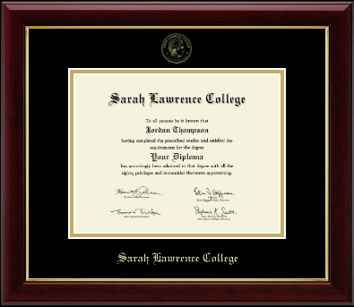 Sarah Lawrence College diploma frame - Gold Embossed Diploma Frame in Gallery