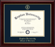 Kaplan University diploma frame - Gold Embossed Diploma Frame in Gallery
