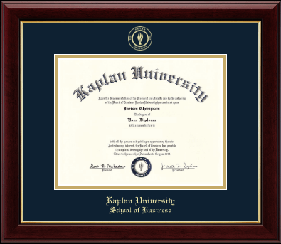 Kaplan University diploma frame - Gold Embossed Diploma Frame in Gallery
