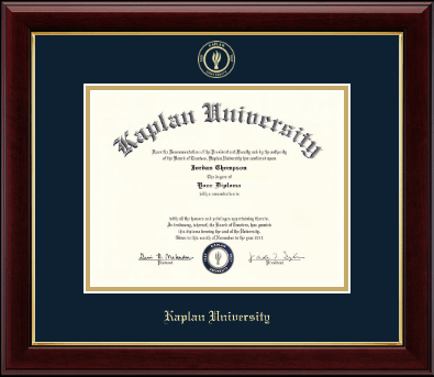 Kaplan University diploma frame - Gold Embossed Diploma Frame in Gallery