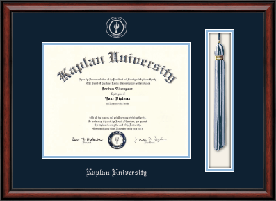 Kaplan University diploma frame - Tassel & Cord Diploma Frame in Southport
