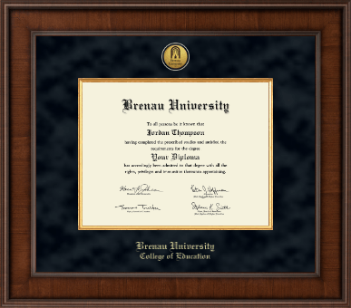 Brenau University diploma frame - Presidential Gold Engraved Diploma Frame in Madison