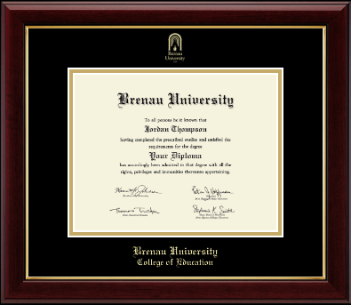 Brenau University diploma frame - Gold Embossed Diploma Frame in Gallery