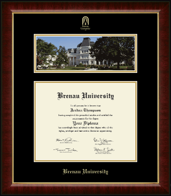 Brenau University diploma frame - Campus Scene Diploma Frame in Murano