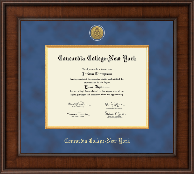 Concordia College New York diploma frame - Presidential Gold Engraved Diploma Frame in Madison