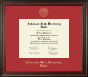 Arkansas State University Beebe diploma frame - Gold Embossed Diploma Frame in Studio