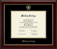 Molloy College Gold Embossed Diploma Frame in Gallery