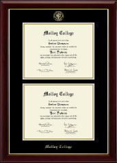 Molloy College diploma frame - Double Diploma Frame in Gallery