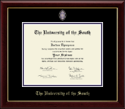 The University of the South diploma frame - Masterpiece Medallion Diploma Frame in Gallery