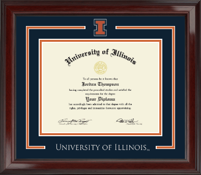 University of Illinois diploma frame - Spirit Medallion Diploma Frame in Encore