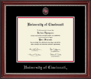 University of Cincinnati diploma frame - Masterpiece Medallion Diploma Frame in Kensington Silver