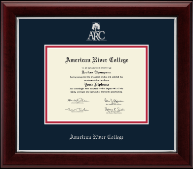 American River College diploma frame - Silver Embossed Diploma Frame in Gallery Silver