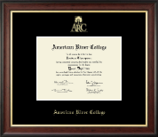 American River College Gold Embossed Diploma Frame in Studio Gold