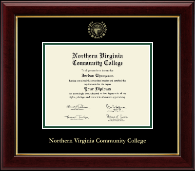 Northern Virginia Community College diploma frame - Gold Embossed Diploma Frame in Gallery