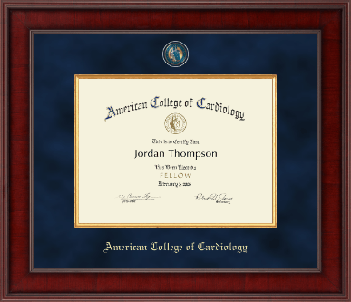 American College of Cardiology certificate frame - Presidential Masterpiece Certificate Frame in Jefferson