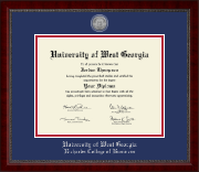 University of West Georgia diploma frame - Silver Engraved Medallion Diploma Frame in Sutton