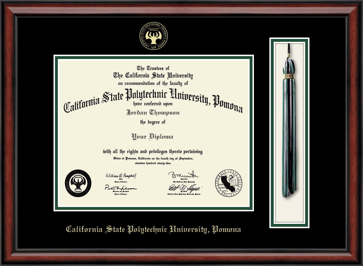 California State Polytechnic University Pomona Tassel Edition Diploma Frame In Southport Item 259438