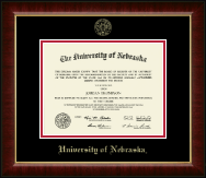 University of Nebraska diploma frame - Gold Embossed Diploma Frame in Murano