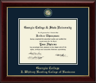 Georgia College & State University Masterpiece Medallion Diploma Frame in Gallery