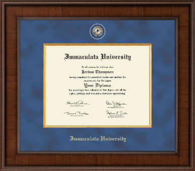 Immaculata University diploma frame - Presidential Masterpiece Diploma Frame in Madison